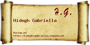 Hidegh Gabriella névjegykártya
