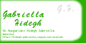 gabriella hidegh business card